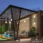 تنسيق حدائق واحواش عشب صناعي جلسات ومظلات ونجيله طبيعي وبديل