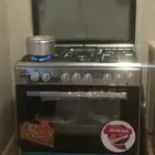 للبيع فرن غاز شبه جديد استخدام شهر ايطالي 5 عيون كل شي شغال