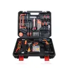 حقيبة معدات متكاملة مجموعة دريل 104 قطعة للمنزل