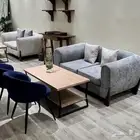 كنب تفصيل شبه جديد 7 جلسات نفس الصوره