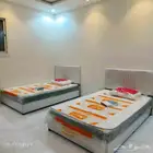 2سرير نفر ونص 2مرتبة 2مخده 2شرشف 8قطع مع خصم خاص