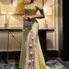 فستان اصفر للبيع