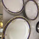 طقم صحون طعام 12 قطعه من كل صحن 12 واسع و12 غميق و12 للحلى