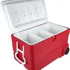 ايس بوكس كبير 84 لتر keep cold شبه جديد بعجل وزراع جر وفواصل