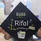 تطريز كابات وشاحات تخرج