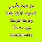 معلم تأسيس ومتابعة خبرة 20 عام ا