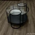 للبيع طاولة قهوة من ايكيا و2 طاولة خدمه