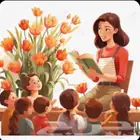 معلمة لغتي ورياضيات وتعليم القراءه والكتابة