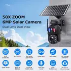 كاميرا مراقبة على الطاقة الشمسية 4g زوم 50x solar camera