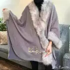 وشاح شتوي نسائي بالاسم تطريز الاسم ع الوشاح حسب الطلب