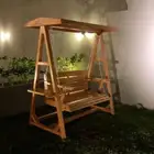 جلسات خارجية كراسي خشب وحديد