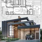 خدمة تصميم واجهات خارجيه فلل عمائر حجر طبيعي رخام او GRC