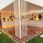 جلسات خارجيه مظلات عشب صناعي شلالات