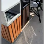 سلة مهملات بدون طفاية مثالي للاستخدام في الهواء الطلق