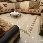 جلسة كنب متصل مستعملة نظيفة 4جهات