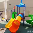 مراجيح العاب اطفال زحليقه حديد و بلاستيك داخليه و خارجية