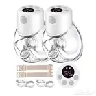 مضخه حليب كهربائية قابله للارتداء قطعتين