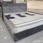 سرير خشب و سرير حديد مراطب و مخده