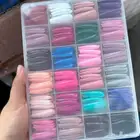 500 Pieces Nail Art Tips Package Artificial Nails Polish