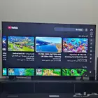 شاشه سامسونج 65 سمارت 4k رسيفر داخلي جديده بقراطيسها والفاتو