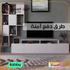 طاولة تلفاز مع وحدة أرفف كبيرة