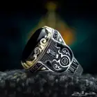 جديد خاتم فضه على عقيق يمني طبيعي بشكل حصري ومميز