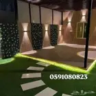 ديكورات منزليه من العشب الجداري وبديل الخشب