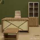 مكتب دولاب - طاولة شاي - كراسي   طقم مكتب كامل في جدة