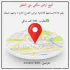 للبيع ارض سكني حي النخيل منطقة تبوك