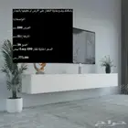 طاولات تلفزيون معلقه و طقم و اشكال جديده و شحن مجاني