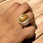 خاتم أوبال طبيعي فاير نادر   شغل يدوي فخم