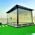 عمل هناجر ومظلات ومجالس قزاز وتنسيق حدائق