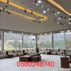 تلبيس خيام ومجالس وبركسات