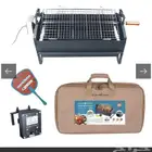 شواية كهربائية متنقلة على الكهرباء وبطارية السيارة