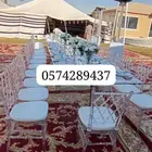 تأجير زل تأجير كراسي تأجير كراسي مع اللبس تأجير طاولات مد