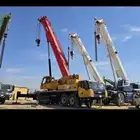 تاجير معدات رافعات شوكيه كرينات سيزرات ببكات للايجار