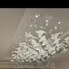 ثريات ورق حجر كرستال