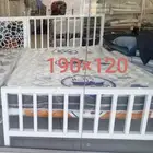 سرير حديد نفر ونص ثقيل ضمان 12 سنه
