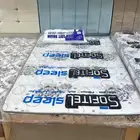 سرير متوسط الحجم مع مرتبة وبدون مرتبة خشبي جديد