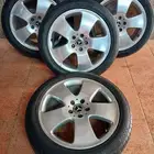 جنوط مرسيدس بانوراما S class مع كفرات نظيفه