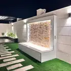 عشب صناعي شلالات نوافير جازان تنسيق حدائق تنسيق حدائق جازان