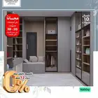 فصل معنا غرفة_ملابس بصناعة وألوان حسب الطلب وبضمان 10 سنوات