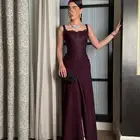 فستان سهره برغندي بكورسيه دانتيل
