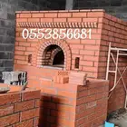 Fireplace grills heatresistant brick grills ovens for pastri