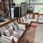 جلسات الخارجية كراسي خشب كنب طاولات