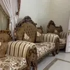 كنب 14 شخص نظيف مع ستاير وطاولات من الزايدي للبيع