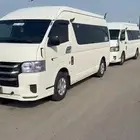 Hiace buses for delivery services throughout the Kingdom
