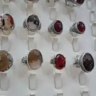 خواتم فضه عقيق يمني اصلي عيارالفضه925