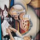 رسام على جدران محلات و المطاعم