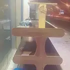 رف بقاله ثلاثه دور خشبي